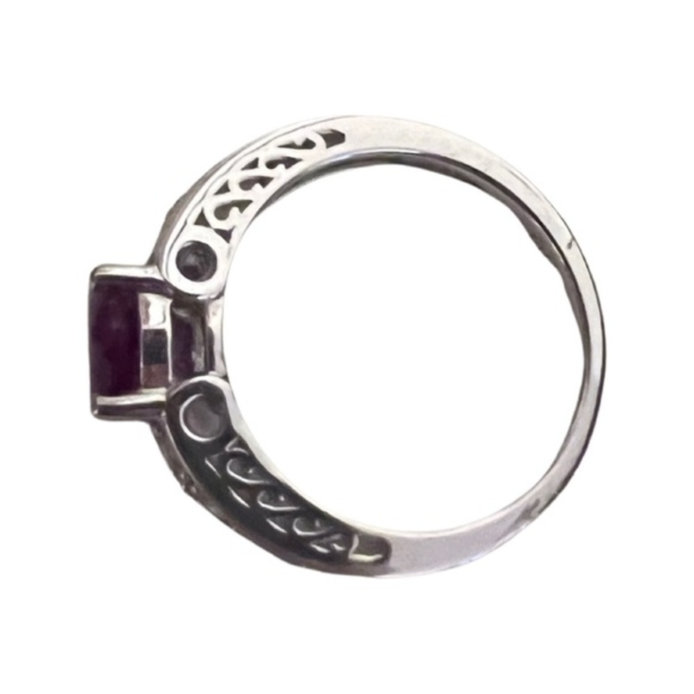 925 Lab Created Ruby Ring - Picture 4 of 4